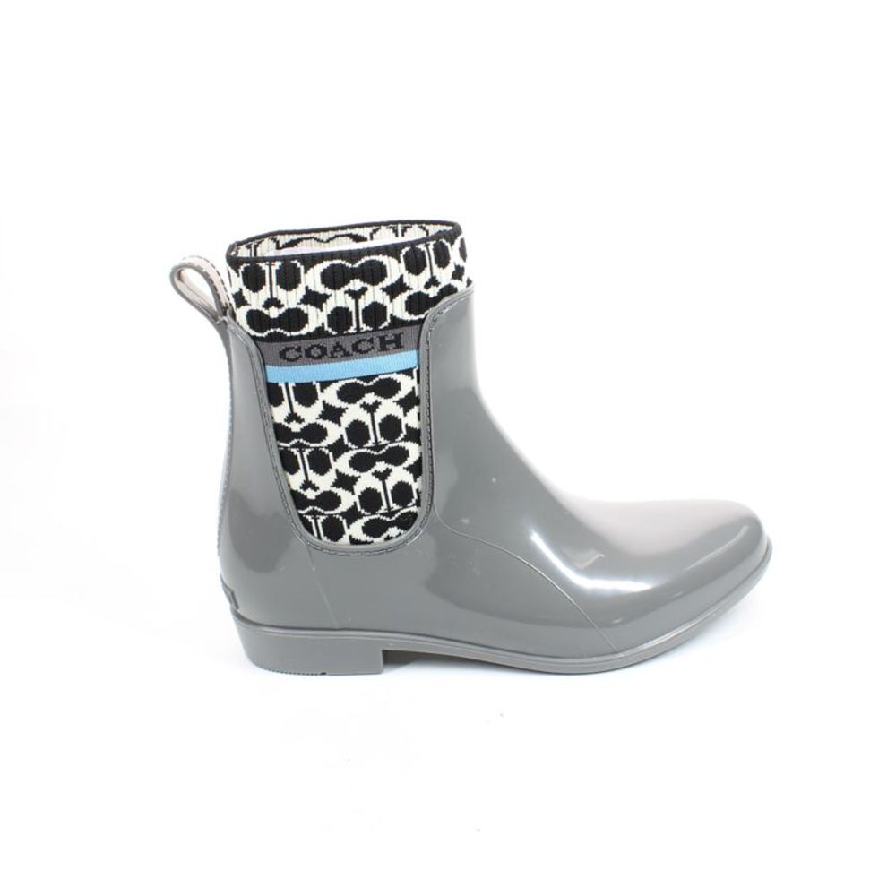 Coach Womens Rivington Gray Rainboots Size 10 Medium (B, M) Worn once